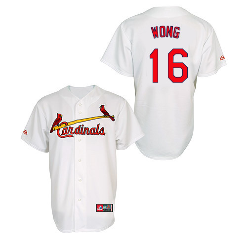 Kolten Wong #16 MLB Jersey-St Louis Cardinals Men's Authentic Home Jersey by Majestic Athletic Baseball Jersey